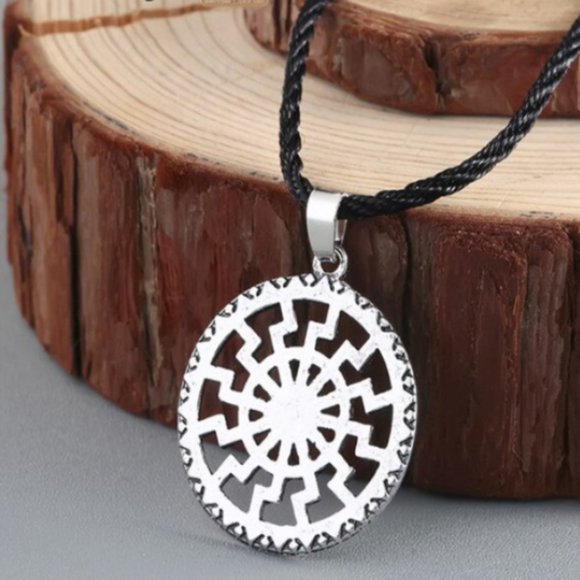 Jewelry - Viking Necklace Nordic Pendant Egypt Antique Slavic Amulet with Leather Cord